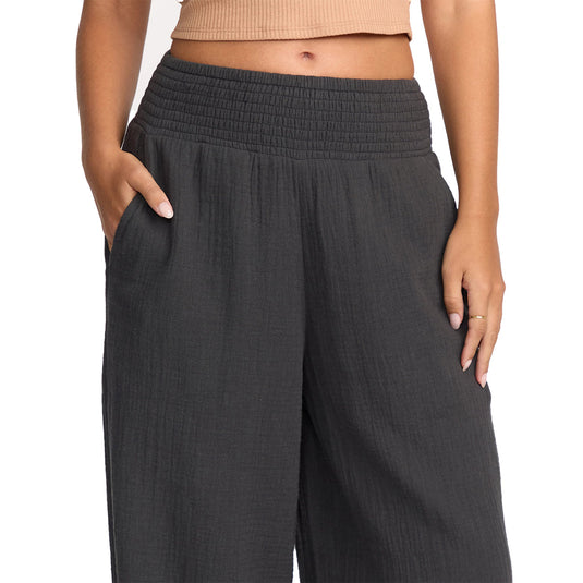 Billabong Women's New Waves Gauze Elastic Waist Pants 5