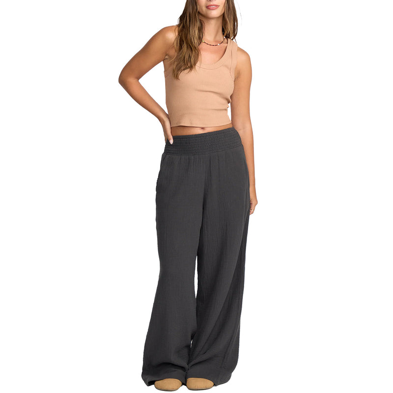 Load image into Gallery viewer, Billabong Women's New Waves Gauze Elastic Waist Pants 4
