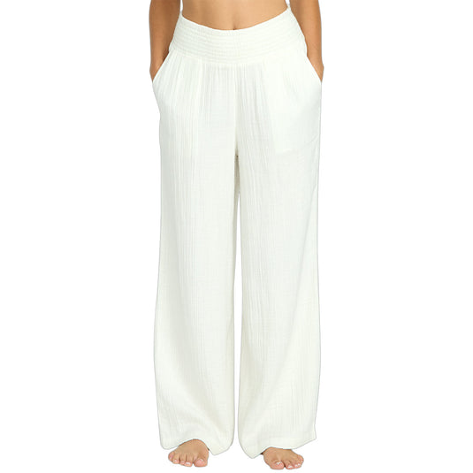 Billabong Women's New Waves Gauze Elastic Waist Pants 6