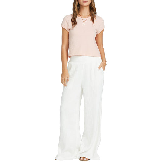 Billabong Women's New Waves Gauze Elastic Waist Pants 9