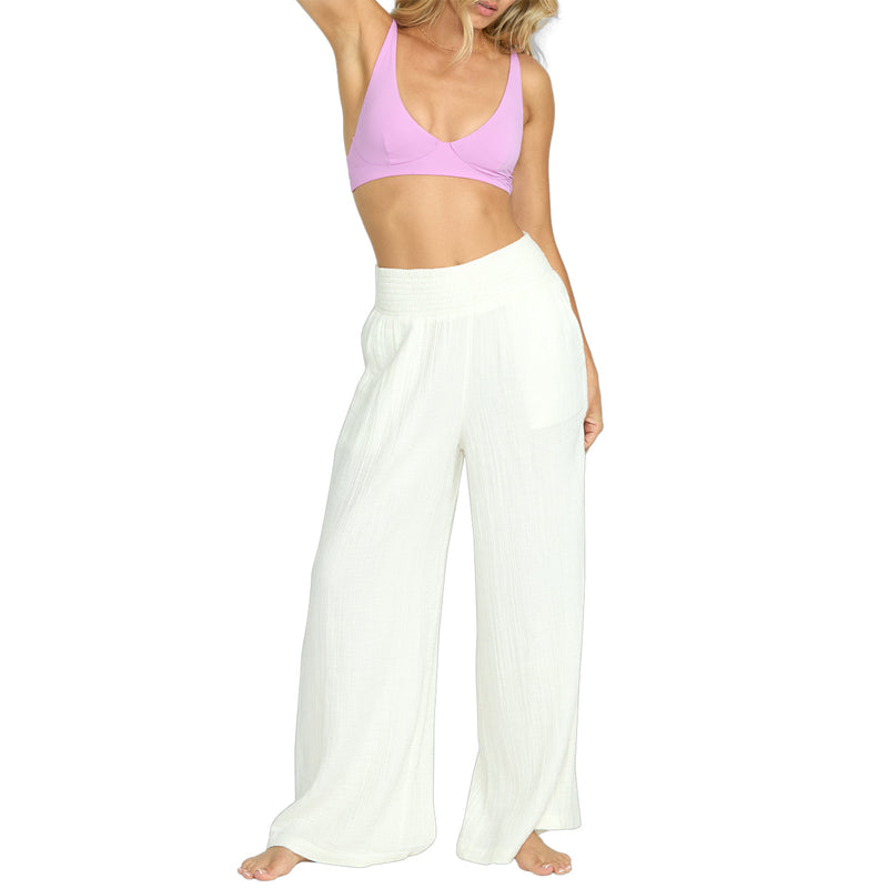 Load image into Gallery viewer, Billabong Women's New Waves Gauze Elastic Waist Pants 10
