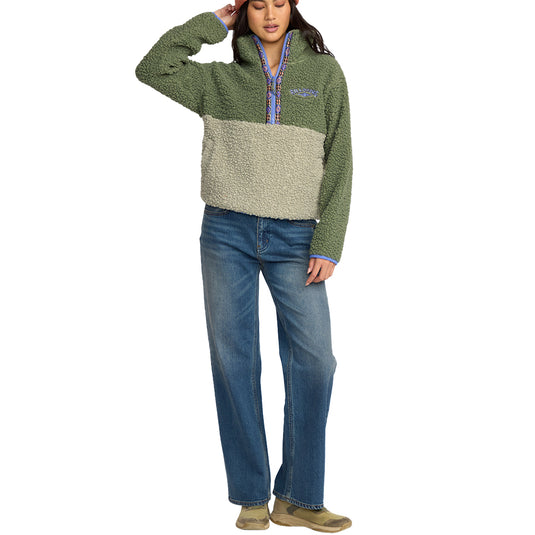 Billabong Women's Horizon Half Zip Fleece Pullover Sweatshirt