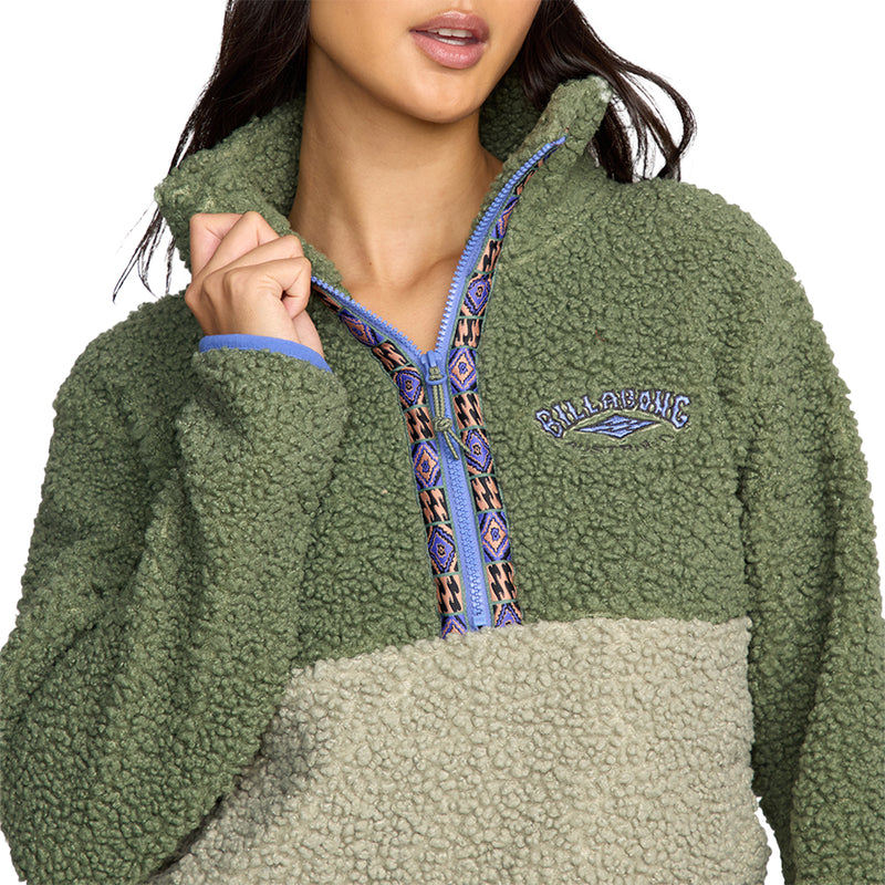 Load image into Gallery viewer, Billabong Women&#39;s Horizon Half Zip Fleece Pullover Sweatshirt
