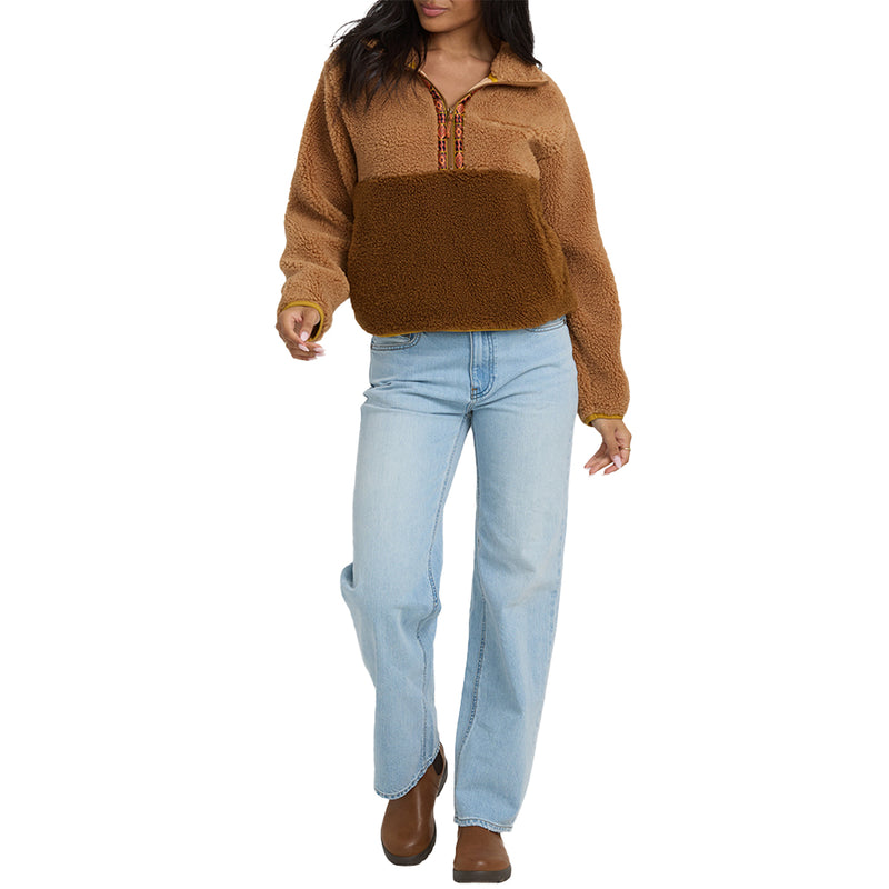 Load image into Gallery viewer, Billabong Women&#39;s Horizon Half Zip Fleece Pullover Sweatshirt
