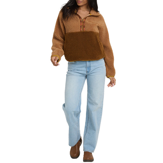 Billabong Women's Horizon Half Zip Fleece Pullover Sweatshirt