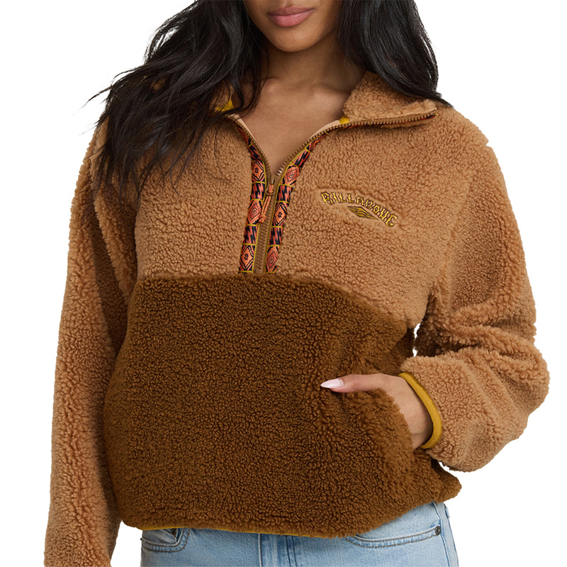 Load image into Gallery viewer, Billabong Women&#39;s Horizon Half Zip Fleece Pullover Sweatshirt
