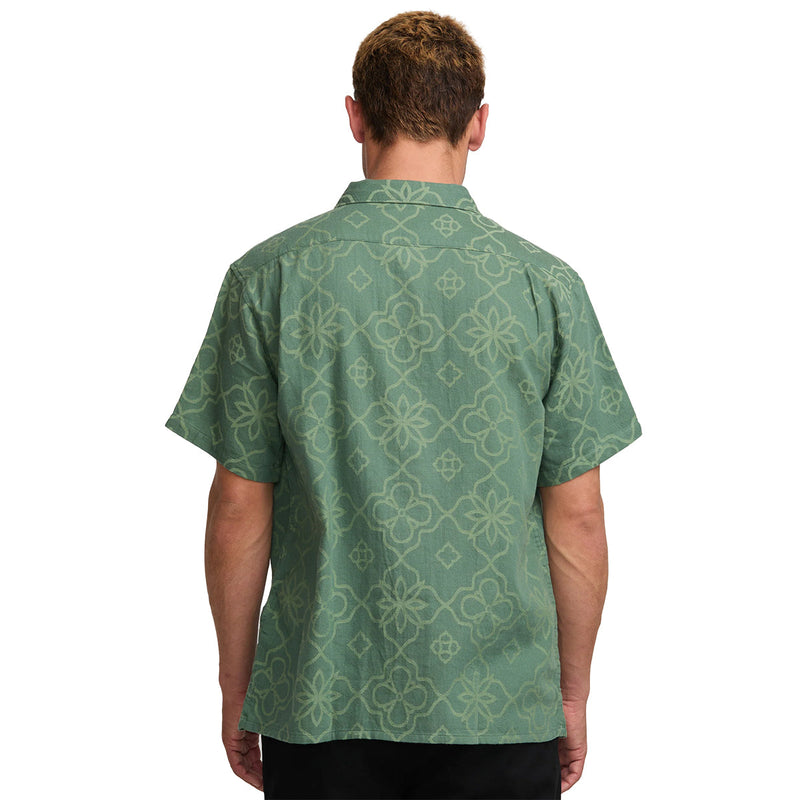 Load image into Gallery viewer, Billabong Sundays Jacquard Short Sleeve Button-Up Shirt
