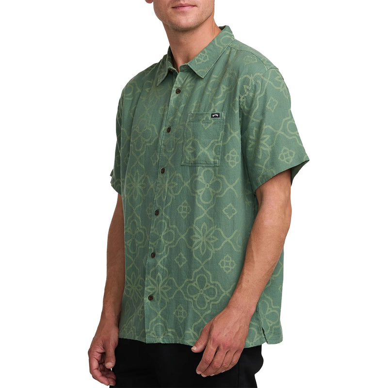 Load image into Gallery viewer, Billabong Sundays Jacquard Short Sleeve Button-Up Shirt
