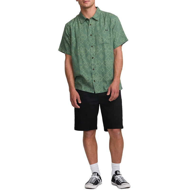 Load image into Gallery viewer, Billabong Sundays Jacquard Short Sleeve Button-Up Shirt
