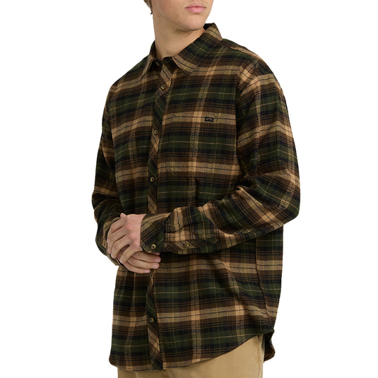 Billabong Coastline Long Sleeve Button-Up Flannel Shirt