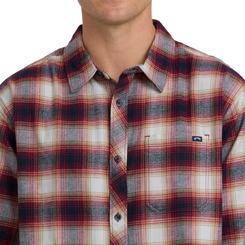 Load image into Gallery viewer, Billabong Coastline Long Sleeve Button-Up Flannel Shirt
