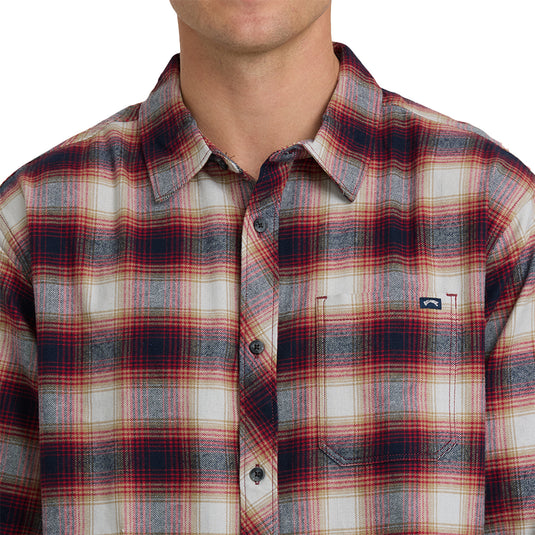 Billabong Coastline Long Sleeve Button-Up Flannel Shirt