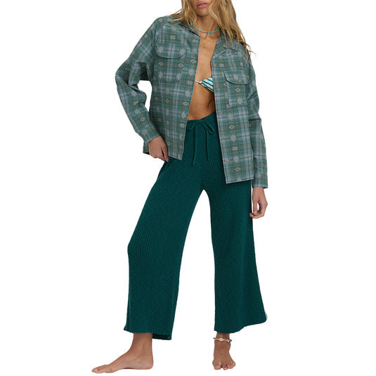 Billabong Women's Coastal Breeze Long Sleeve Button-Up Shirt