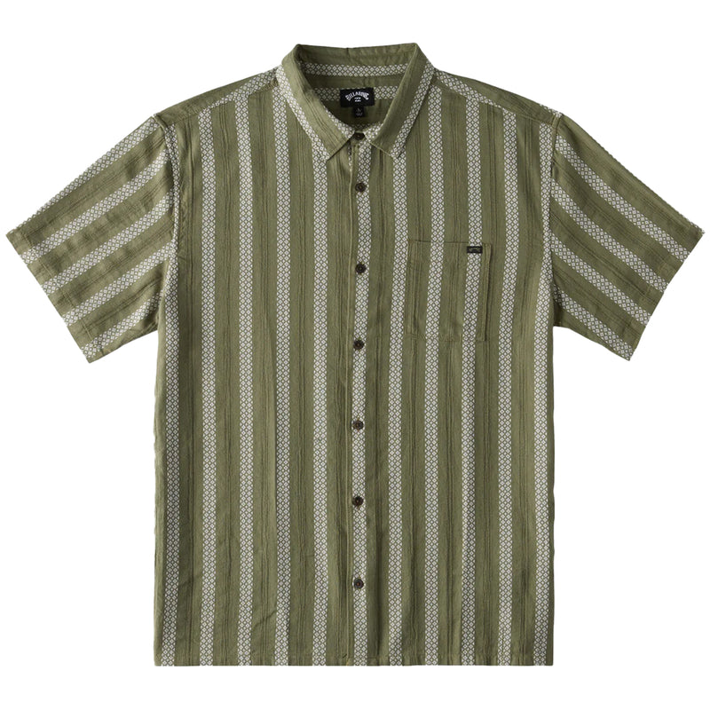 Load image into Gallery viewer, Billabong Sundays Jacquard Short Sleeve Button-Up Shirt
