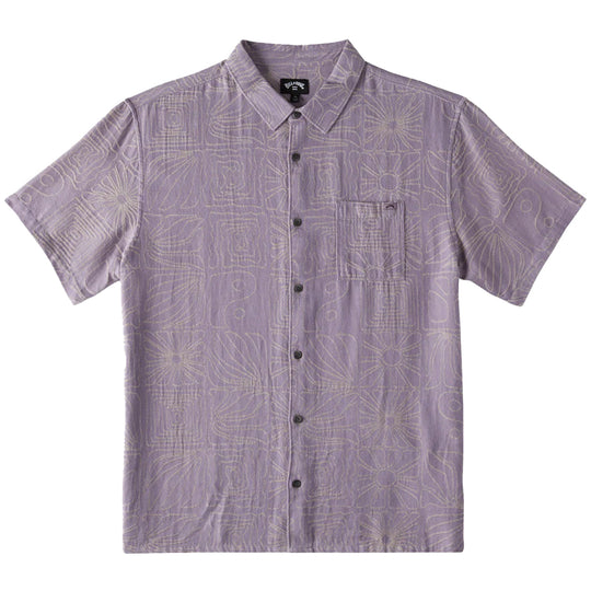 Billabong Sundays Jacquard Short Sleeve Button-Up Shirt • 2023