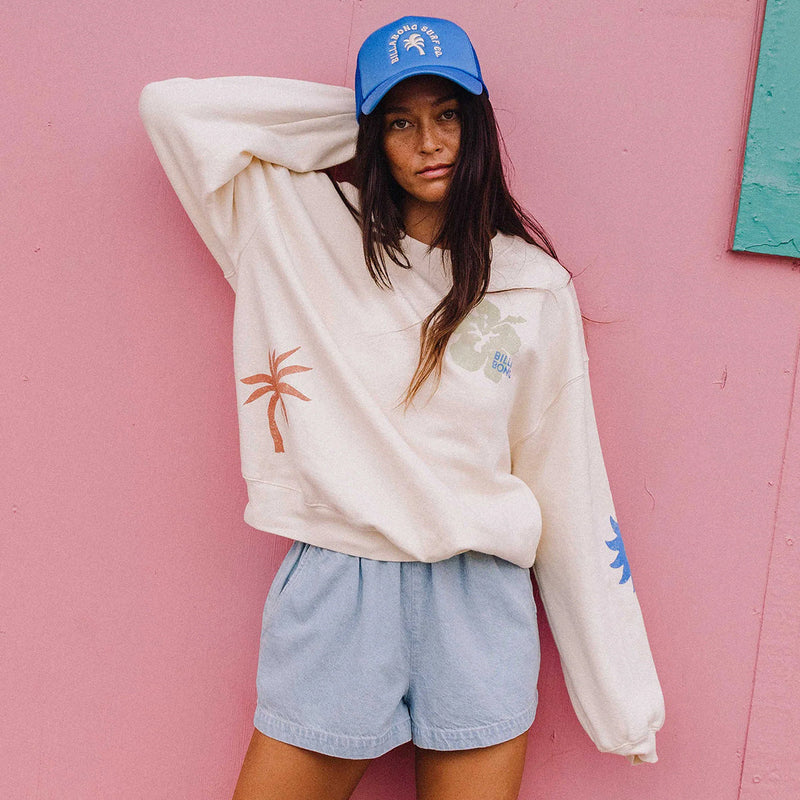 Load image into Gallery viewer, Billabong Women's Water Signs Kendal Crew Sweatshirt
