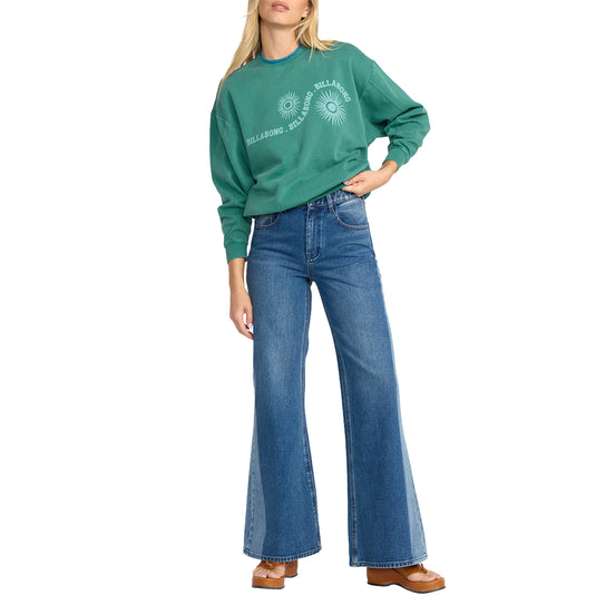 Billabong Women's Time for Kendal Crew Sweatshirt 5