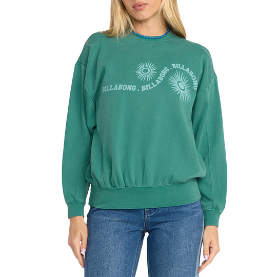 Billabong Women's Time for Kendal Crew Sweatshirt