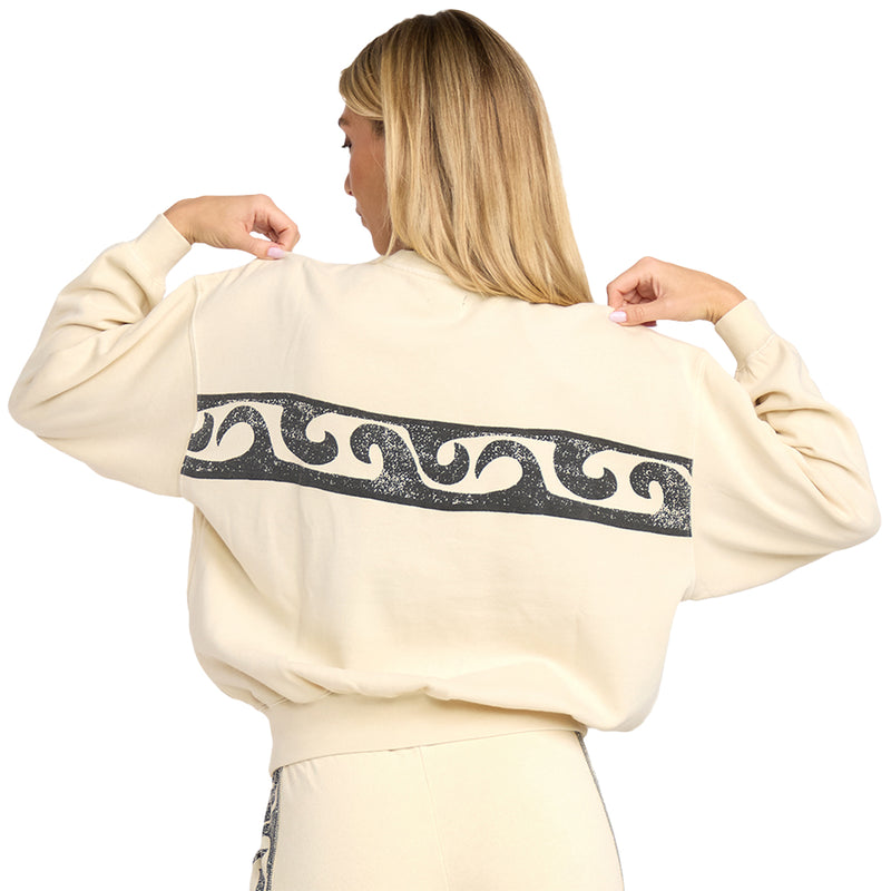 Load image into Gallery viewer, Billabong Women's Sun Wave Livin Kendal Crew Sweatshirt 4

