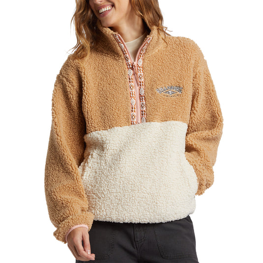 Billabong Women's Horizon Color Block Half-Zip Fleece Pullover