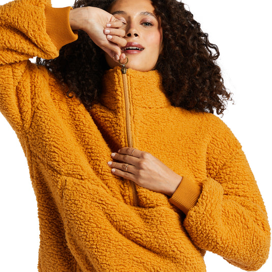 Billabong Women's Time Off Half-Zip Fleece Pullover Sweatshirt