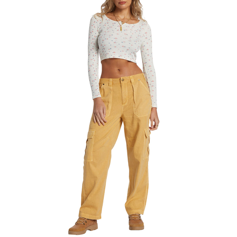 Load image into Gallery viewer, Billabong Women's Reese Thermal Long Sleeve Crop Top
