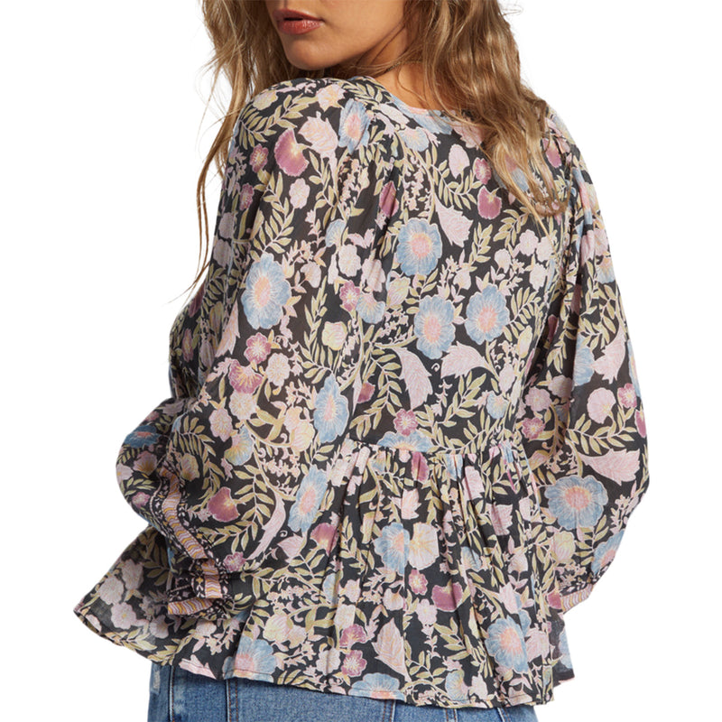 Load image into Gallery viewer, Billabong Women's Adore You Blouson Sleeve Top 3
