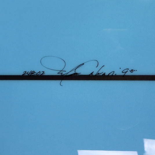 Bing The Majestic 9'0 × 22 ½ × 2 ⅞ Surfboard - Trans Blue