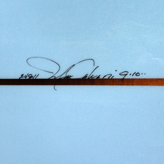 Bing California Square Type II 9'10 × 23 ⅛ × 3 1/16 Surfboard - Smoke • DAMAGED