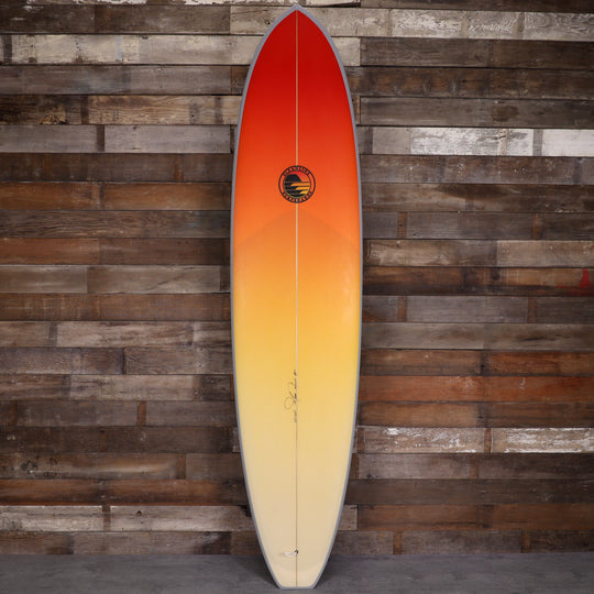 Cleanline Funboard 8'0 × 22 ½ × 2 ⅞ Surfboard - Black/Orange Fade