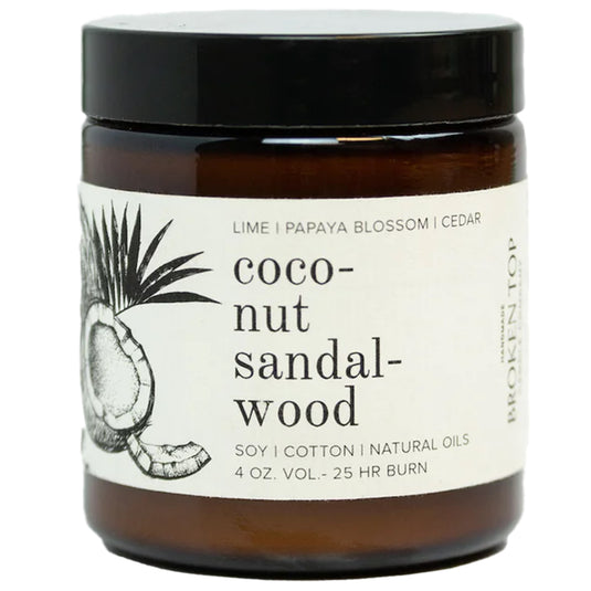 Broken Top Coconut Sandalwood Soy Candle - 4 oz.