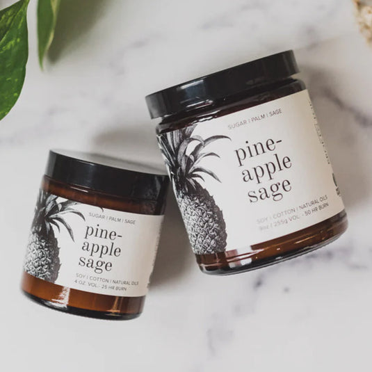 Broken Top Pineapple Sage Soy Candle - 4 oz.