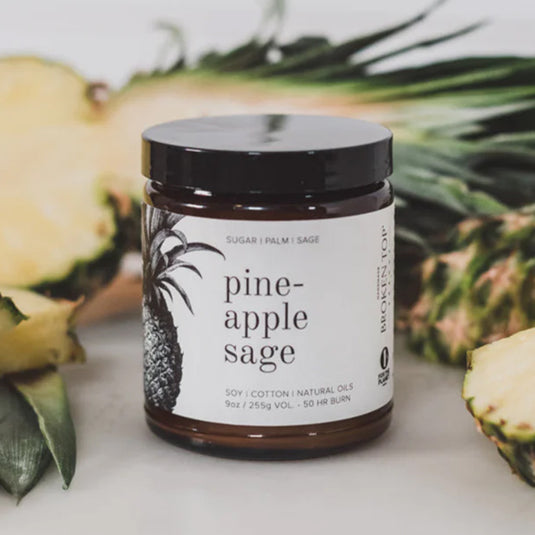 Broken Top Pineapple Sage Soy Candle - 4 oz.
