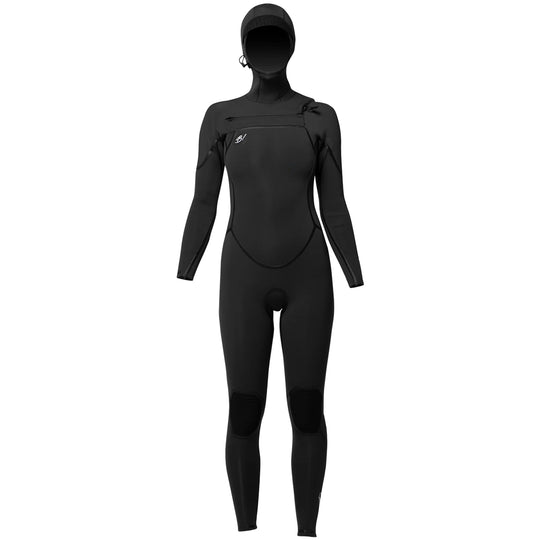 Buell Women's RB2 6/5/4 Hooded Chest-Zip Wetsuit
