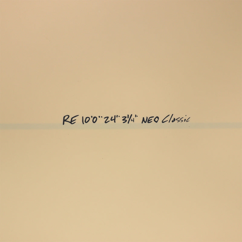 Load image into Gallery viewer, CJ Nelson Designs Neo Classic Thunderbolt Silver 10'0 × 24 × 3 ¼ Surfboard - Tan 4
