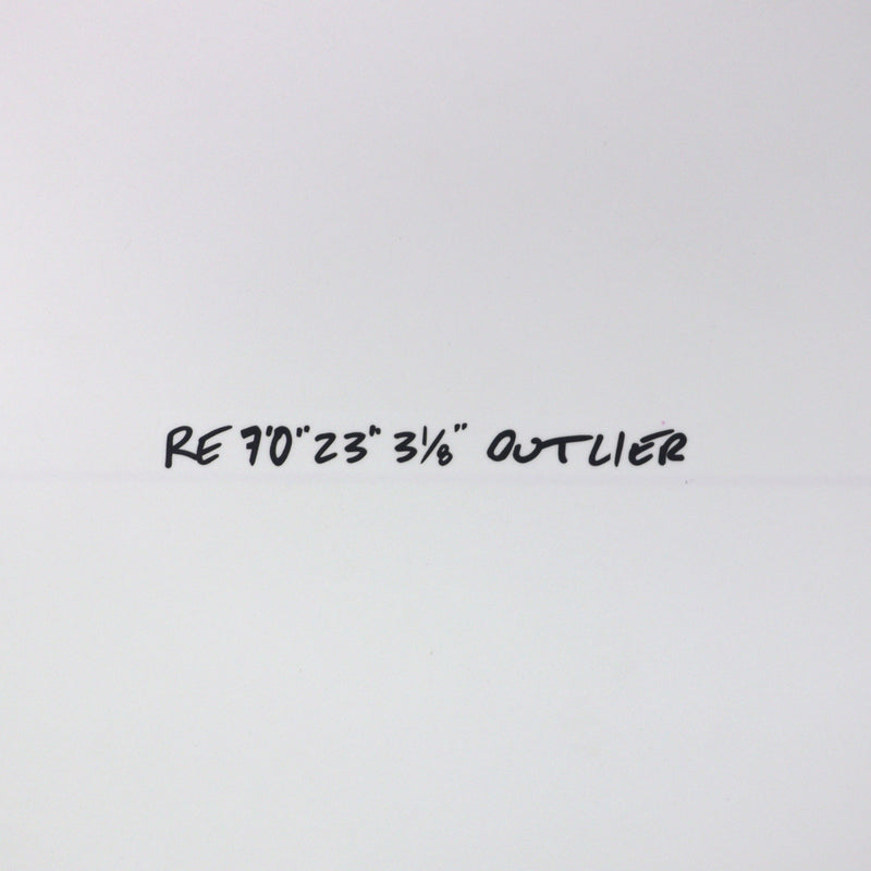 Load image into Gallery viewer, CJ Nelson Designs Outlier Two Plus One Thunderbolt Red 7'0 x 23 x 3 ⅛ Surfboard - Sage Green • DAMAGED
