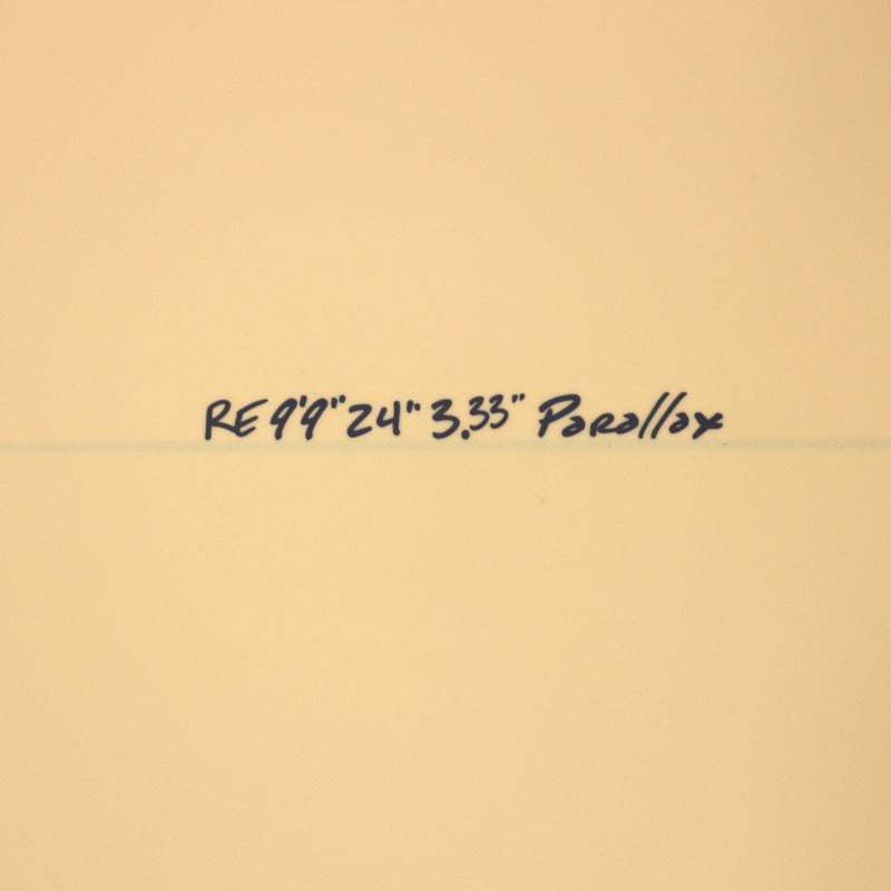 Load image into Gallery viewer, CJ Nelson Designs Parallax Thunderbolt Red 9'9 x 24 x 3 ⅓ Surfboard - Tan • DAMAGED
