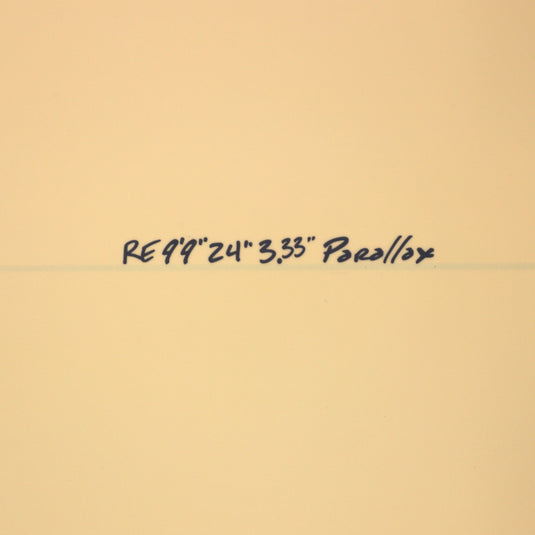 CJ Nelson Designs Parallax Thunderbolt Red 9'9 x 24 x 3 ⅓ Surfboard - Tan • DAMAGED