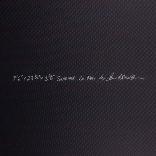 CJ Nelson Designs Slasher Low Pro Thunderbolt Black 9'6 × 23 ¼ × 3 ⅛ Surfboard - Tan/Carbon 4