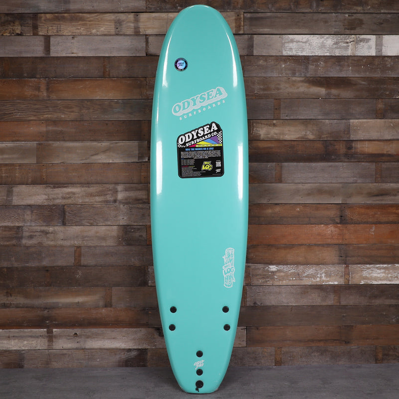 Load image into Gallery viewer, Catch Surf Odysea Log 7'0 x 22 x 3 ⅛ Surfboard - Turquoise/Checkers
