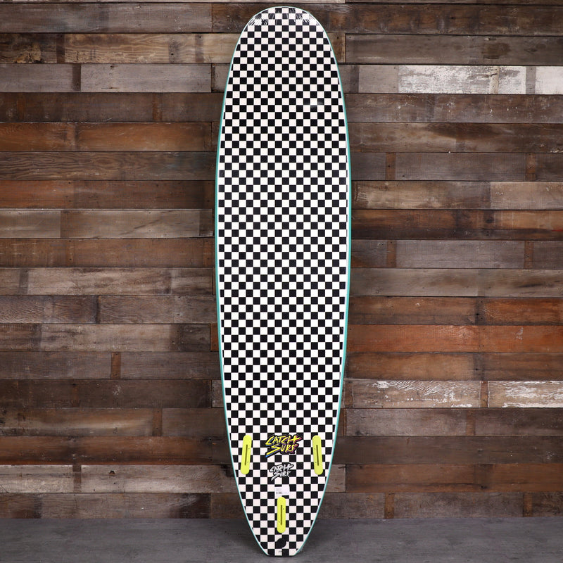 Load image into Gallery viewer, Catch Surf Odysea Log 7'6 x 22 x 3 ¼ Surfboard - Turquoise/Checkers
