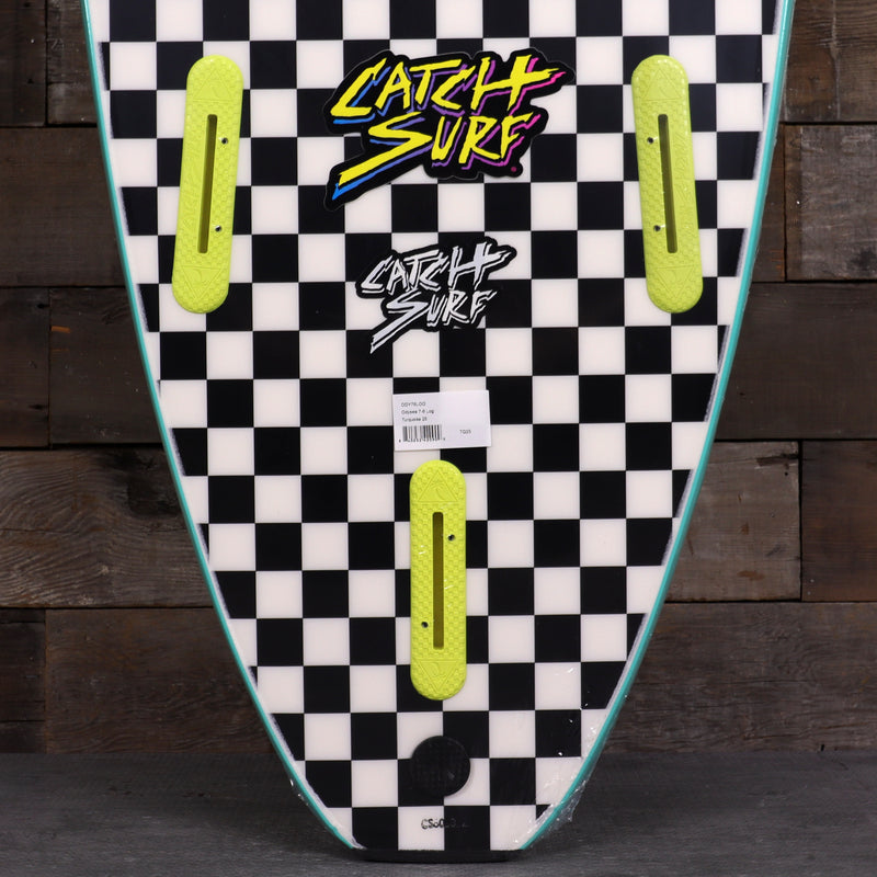 Load image into Gallery viewer, Catch Surf Odysea Log 7'6 x 22 x 3 ¼ Surfboard - Turquoise/Checkers
