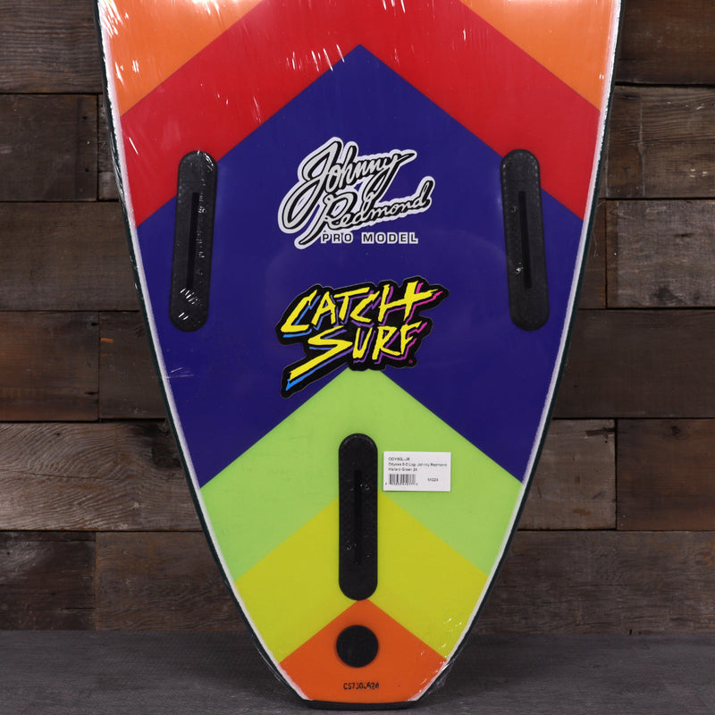 Load image into Gallery viewer, Catch Surf Odysea Log × Johnny Redmond 8'0 × 23 × 3 ⅜ Surfboard - Mallard Green 3

