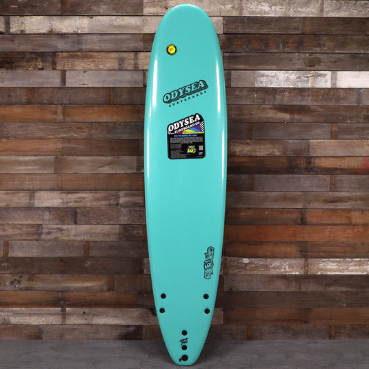 Catch Surf Odysea Log 8'0 × 23 × 3 ⅜ Surfboard - Turquoise/Checkers