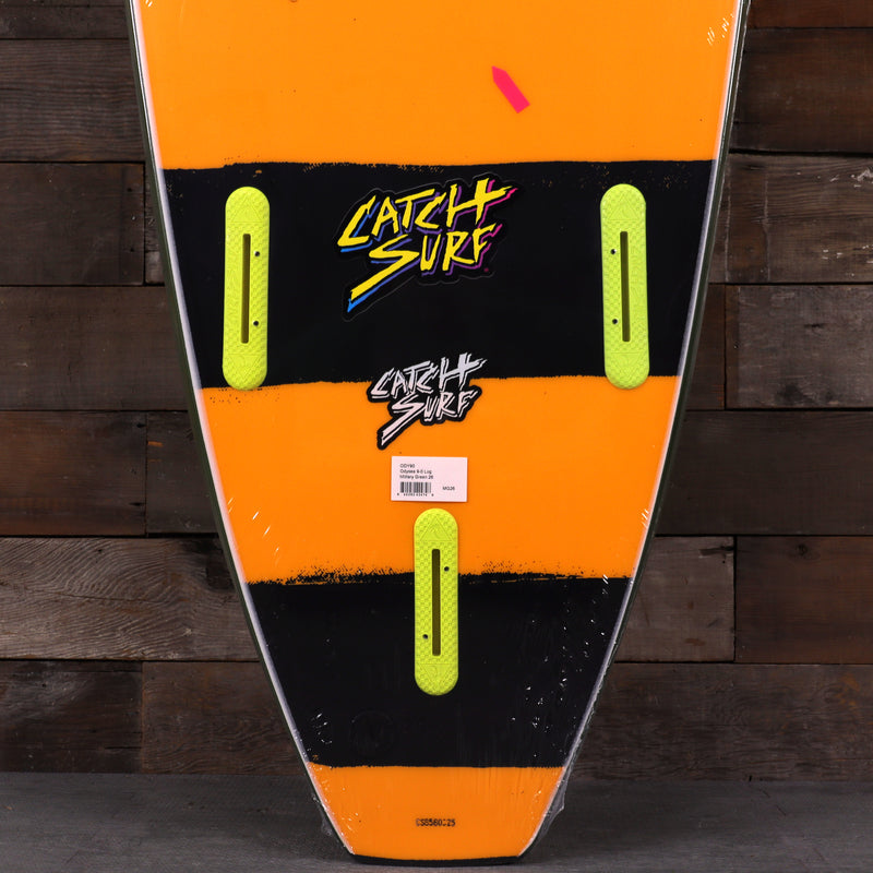 Load image into Gallery viewer, Catch Surf Odysea Log 9'0 × 24 × 3 ½ Surfboard - Military Green/Stripes • DAMAGED
