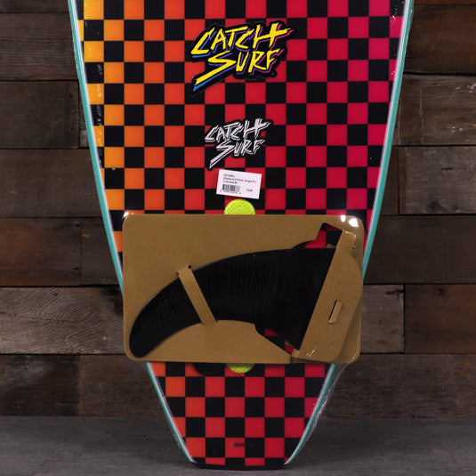 Catch Surf Odysea Plank 9'0 × 24 × 3 ½ Surfboard - Turquoise/Checkers