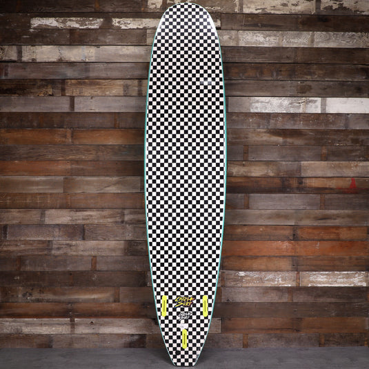 Catch Surf Odysea Log 9'0 × 24 × 3 ½ Surfboard - Turquoise/Checkers 2