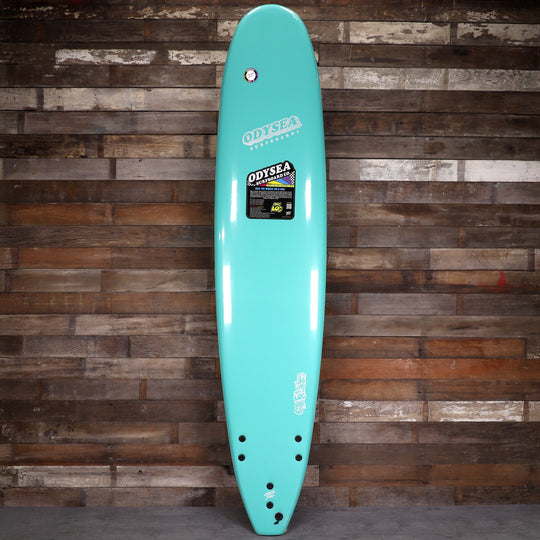 Catch Surf Odysea Log 9'0 × 24 × 3 ½ Surfboard - Turquoise/Checkers