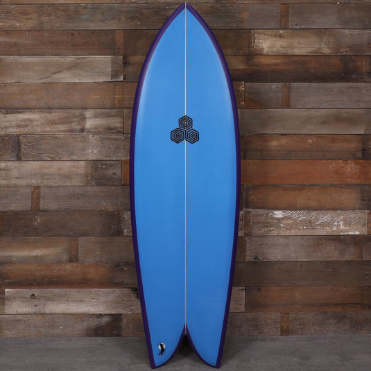 Channel Islands Feb's Fish 5'5 × 20 ⅛ × 2 5/16 Surfboard - Blue/Purple