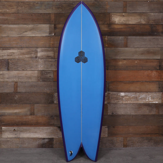 Channel Islands Feb's Fish 5'5 × 20 ⅛ × 2 5/16 Surfboard - Blue/Purple